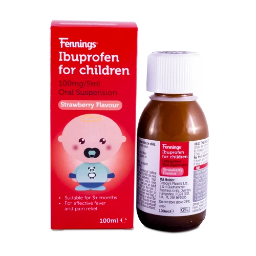 کاهش تب کودک با داروی ایبوپروفن 