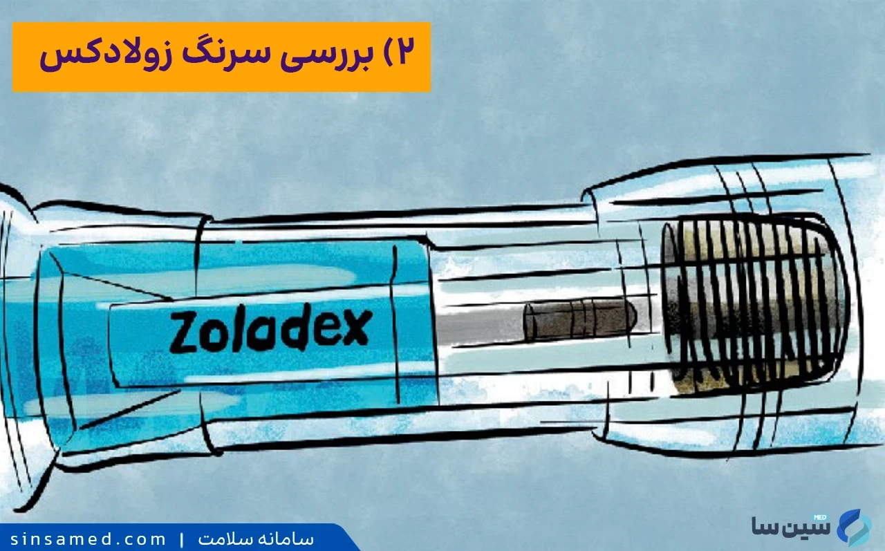 بررسی سرنگ قبل از تزریق ایمپلنت زولادکس